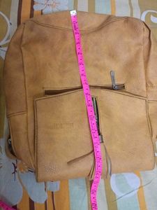Stylish Yellow Leather Hobo Bag