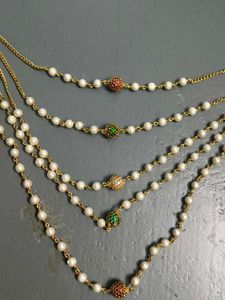 Elegant Layered Pearl Necklace Set