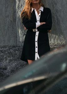 Zara Black &amp; White Shirt Dress