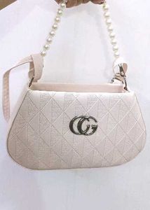 Chic Pearl Handle Handbag