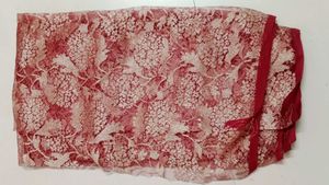 Beautiful Red Floral net fabric