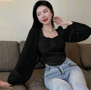 Women French Style Retro Vintage Top High Quality