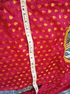 Vibrant Orange and magenta pink sharara an