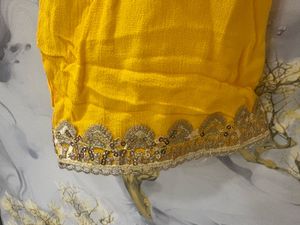 Bright Yellow Kurta Set with Dupatta