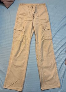 Women Khaki Cargo Pants
