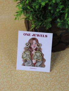 Anti tarnish earrings two for 130