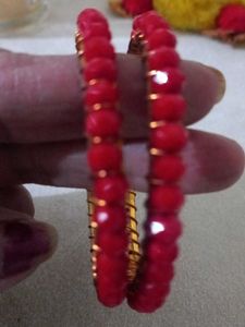 Red Color 2 Beautiful Bangles