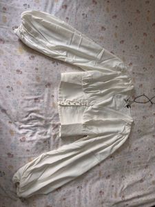 Chic White Puff Sleeve Top