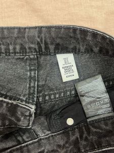 Black Distressed Denim Shorts