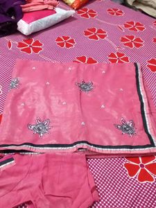 party wear saree with blouse