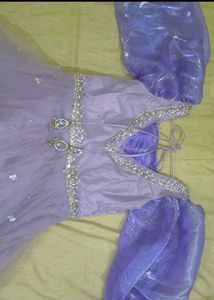 Elegant Lavender Princess Gown👑
