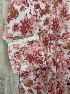 Pink Floral Kurta