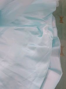 Chic Light Blue Satin Dress