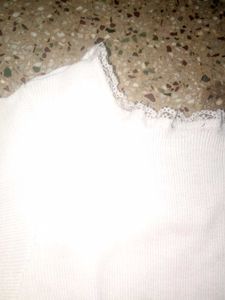 White Top With Lace Detailing