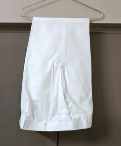 Classic White Casual Trousers