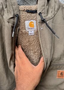 Carhartt Brown Hooded Work Jacket