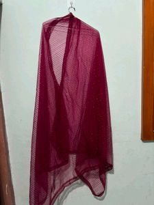 Elegant 4 Net Dupatta with Sparkle