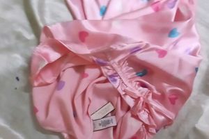 Cute Pink Heart Print Nightdress