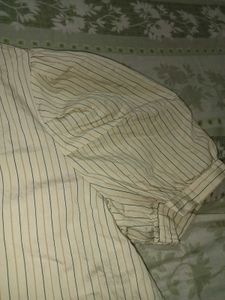 Striped Puff Sleeve Blouse shirt