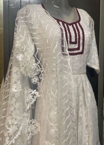 White dress with Dupatta