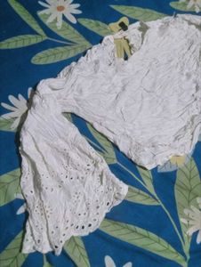 White Embroidered Blouse