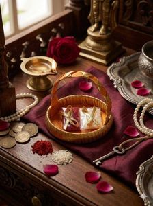 Decorative Pooja Basket Set