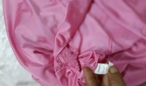 Satin Nightdress with Lace