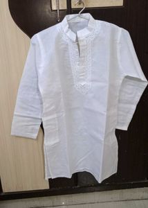 White chickenKari Cotton Kurta pajama