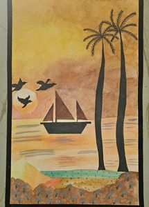 Landscape Done On A3 Ivory Sheet