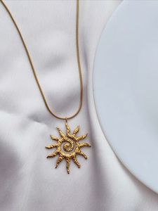 Boho Sun 18K Gold Plated Anti Tarnish Necklace