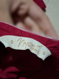 Pink Embroidery Short Kurti | Size S or M
