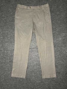 LOUIS PHILIPPE Men's Classic Beige Trousers