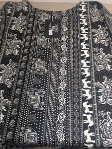 combo of two Black &amp; White Elephant Print girls to