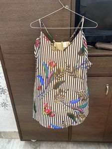 Floral Striped Cami Top