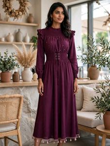 Elegant Purple Maxi Dress