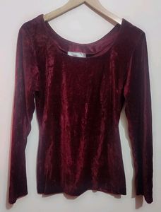 Wine Color Top For Girl Or Women