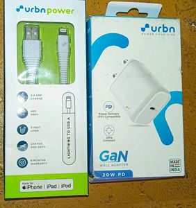 Urbn Power Charger & Cable For iPhones
