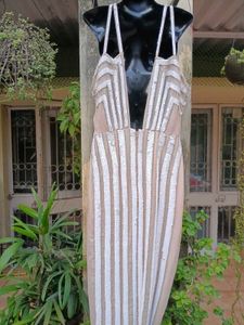 Sequin Embellished Asymmetrical Dress