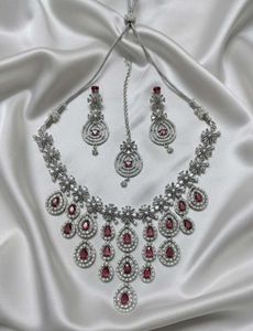 FIX PRICE Ruby & Diamond Jewellery Set
