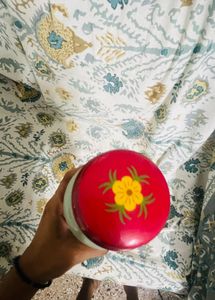 Chumbak copper Blue Floral Printed Water Bottle