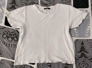 Zudio White Textured Top🤍