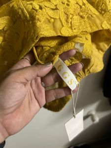 Yellow Lace Blazer
