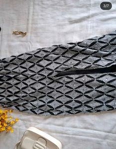 Sparkly Black &amp; White Maxi Dress