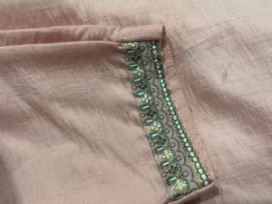 Elegant Pink Kurta Set with Embellishments