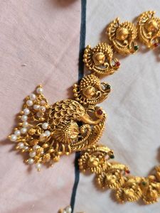 New Gold Peacock Necklace &amp; Earrings Set