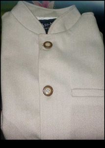 Men's Beige Nehru Jacket