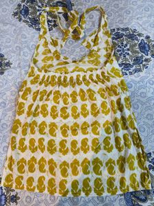 Stylish Printed helter neck short kurti
