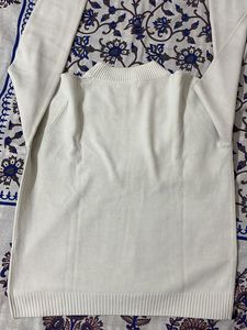 Classic White Knit Sweater