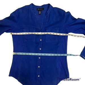 100% Linen Blouse Top From INC