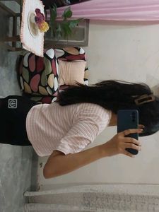 Beautiful Soft Pink Textured Top
